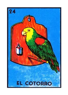 🦜 60e51c53 EL COTORRO parrot, loteria, mexican, game, bird, cotorro telegram sticker