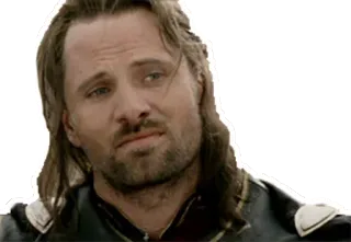 😒 b731ecb0 Aragorn Lord of the Rings Арагорн, Властелин колец, Вигго Мортенсен, Средиземье, ВК telegram sticker