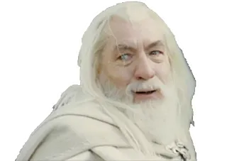 😜 ef4cedbb Gandalf The Lord of the Rings Гендальф, волшебник, Властелин колец, фэнтези, магия telegram sticker