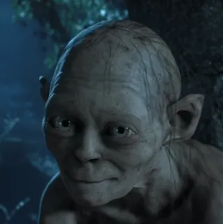 💍 0490dcf4 Gollum Lord of the Rings Gollum, Il Signore degli Anelli, Fantasy, Personaggio, Film, Sméagol telegram sticker