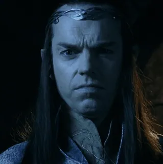💍 c3002b65 Elrond Lord of the Rings Elrond, Il Signore degli Anelli, elfo, fantasy, film, personaggio telegram sticker