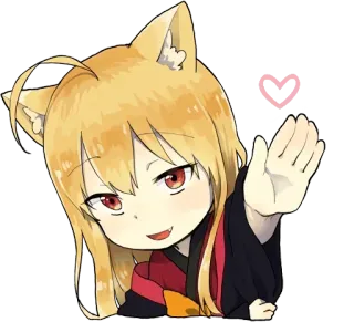 ☺️ 4986e96c 动漫, 猫娘, 可爱, 漫画, 兽耳 telegram sticker