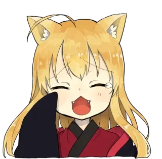 ☺️ 99e1929d 动漫, 漫画, 卡哇伊, 可爱, 贴纸, 卡通, 艺术, 数字艺术, Q版 telegram sticker