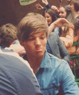 🐾 b37cddf5 Louis Tomlinson Louis Tomlinson, singer, One Direction, celebrity telegram sticker