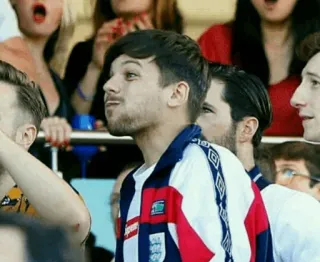 ⛱ c0684355 Louis Tomlinson Louis Tomlinson, One Direction, England, singer, fan telegram sticker