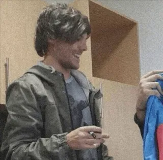 ⚽ 6b6e2668 Louis Tomlinson música, cantor, celebridade, retrato, One Direction telegram sticker