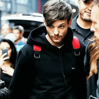 🌶 1e59da72 Louis Tomlinson Louis Tomlinson, penyanyi, selebriti, musisi, orang, hoodie, potret whatsapp sticker