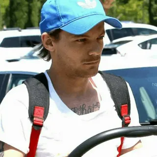 🌶 b08692ed Louis Tomlinson penyanyi, selebriti, potret, pria, pria whatsapp sticker