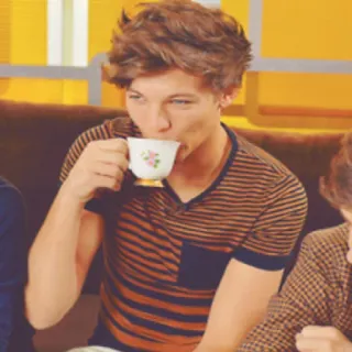 🖤 85fbcdcc Louis Tomlinson 人, セレブ, 歌手, One Direction, ルイ・トムリンソン, お茶 telegram sticker