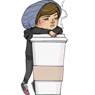 😒 b96d49a9 Người, Tách cà phê, Hình dán, Phim hoạt hình, Nghệ thuật kỹ thuật số, Mũ beanie, Quần áo thường ngày whatsapp sticker