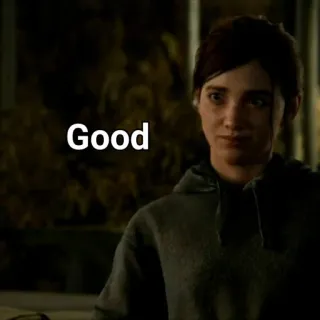 👍 cd7fa19e Ellie The Last of Us Good элли, the last of us, видеоигра, женщина telegram sticker