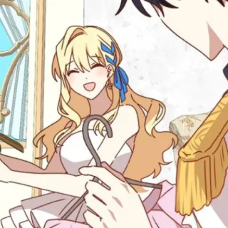 🥡 38b18e94 Anime, Femme, Sourire, Robe, Mignon, Joyeux telegram sticker