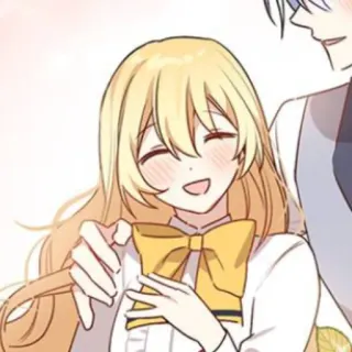 🥡 56908a33 Dessin animé, Fille, Mignon, Cheveux blonds, Illustration telegram sticker