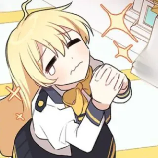 🥡 9feccb2d Anime, Fille, Mignon, Dessin animé telegram sticker