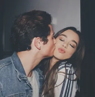 ❤️ 5cab44cd คู่รัก, จูบ, ความรัก, ความรัก, ความรัก, ความสัมพันธ์ telegram sticker