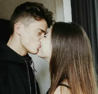 ❤️ 6f68063d จูบ, คู่รัก, ความรัก, โรแมนติก telegram sticker