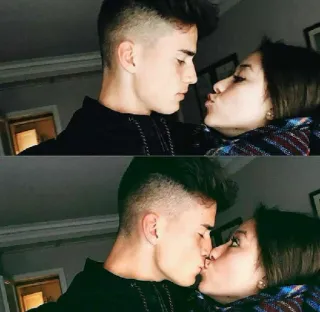 ❤️ 8d1cfaaa รัก, จูบ, คู่รัก, ความสัมพันธ์, โรแมนติก telegram sticker