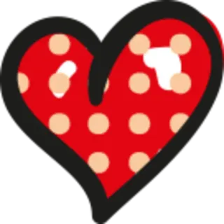 ❤️ 366debb8 hati, polkadot, merah, cinta, imut, stiker whatsapp sticker