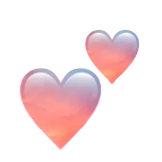 💕 44d8a50a hati, cinta, emoji, romantis, langit, matahari terbenam whatsapp sticker