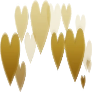 🧡 92c1286f hati, cinta, emas, kuning, bentuk, kasih sayang whatsapp sticker