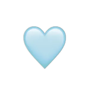 💙 94c5ae23 hati, cinta, biru muda, simbol, emoji whatsapp sticker