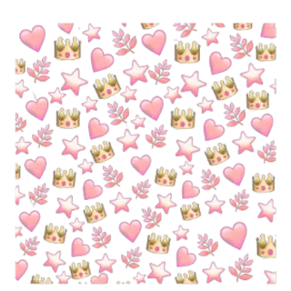 ❤️ eb6df375 hati, mahkota, bintang, merah muda, daun, lucu, pola whatsapp sticker