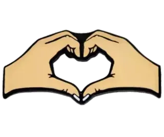 💞 839479f8 hati, tangan, cinta, gestur telegram sticker