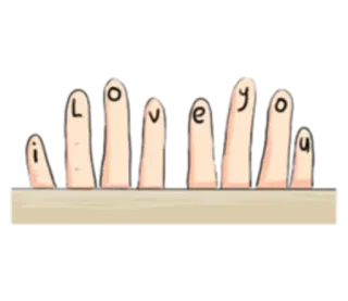 ❣ a1e807f2 i love you cinta, jari, teks, salam telegram sticker