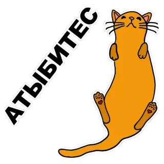 😾 3df457dc АТЫБИТЕС gatto, adesivo, animale, carino, divertente telegram sticker
