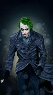 😐 90bb640b Joker The Dark Knight джокер, злодей, dc comics, темный рыцарь, комиксы, персонаж whatsapp sticker