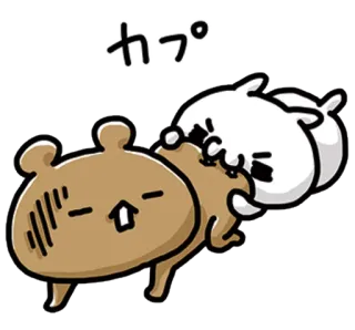 ❤ ea57bb3b カプ Dessin animé, Mignon, Animaux, Kawaii, Ours telegram sticker