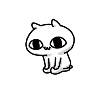 ❤️ a40d7202 cat, animal, cute, kawaii, kitten, cartoon telegram sticker