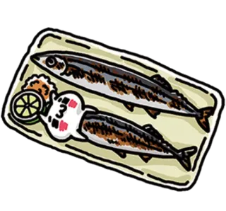 💞 dd037c1b fish, sushi, food, seafood, meal, lunch, dinner telegram sticker