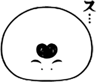 ☺️ e3547ba5 ス słodkie, minimalistyczne, plama, twarz, proste, kawaii telegram sticker