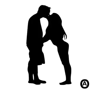 😛 20bf277e cặp đôi, hôn, tình yêu, hình bóng, lãng mạn telegram sticker