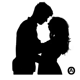 🤗 4fc6bb2d hình bóng, cặp đôi, tình yêu, lãng mạn, ôm, vòng tay telegram sticker