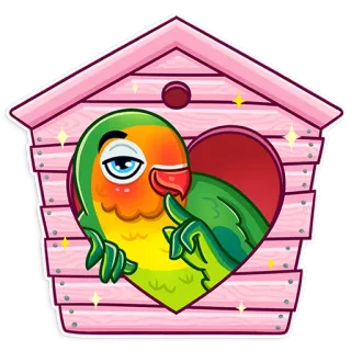 Love Bird telegram stickers