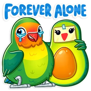 Love Bird telegram stickers