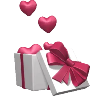 😍 0e8851f6 hati, hadiah, kado, cinta, perayaan, ulang tahun, hari jadi telegram sticker