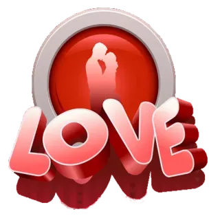 😍 32529247 LOVE cinta, pasangan, hubungan, romantis, ciuman, merah, siluet telegram sticker
