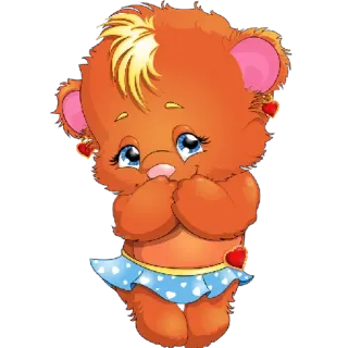 😍 d0a7f739 beruang, kartun, imut, binatang, ilustrasi telegram sticker