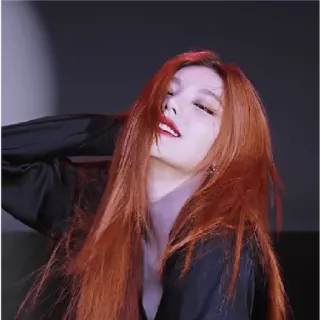 🎻 217df1f9 mulher, cabelo ruivo, retrato, pessoa, beleza telegram sticker