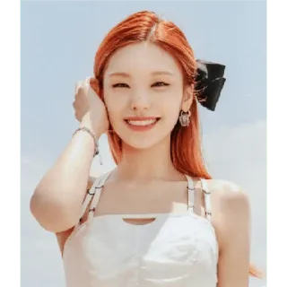 💋 6069f3b7 mulher, pessoa, sorriso, retrato, cabelo ruivo telegram sticker