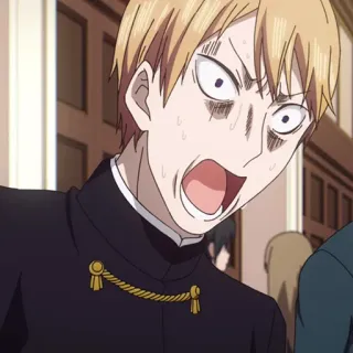 💛 2231c17a Anime, Espressione, Divertente, Shock, Sorpreso, Personaggio telegram sticker