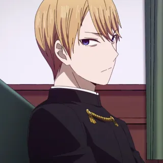 💛 81654b54 Miyuki Shirogane Kaguya-sama: Love Is War Anime, Personaggio, Miyuki Shirogane, Kaguya-sama, Love is War, Studente, Presidente telegram sticker