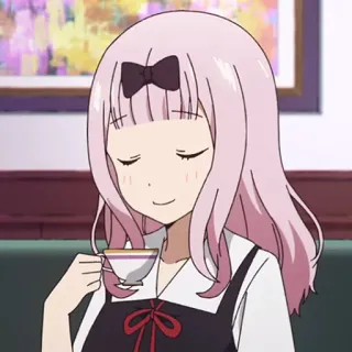 💜 ec5ddc84 Chika Fujiwara Kaguya-sama: Love Is War Anime, Chika, Chika Fujiwara, Kaguya-sama Love is War, Carino, Kawaii, Tè telegram sticker