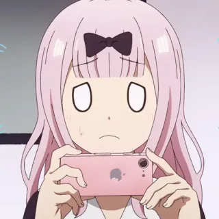 💜 efb9969e Chika Fujiwara Kaguya-sama: Love Is War Anime, Ragazza, Capelli rosa, Chika, Kaguya-sama telegram sticker