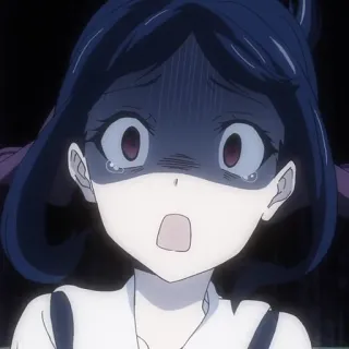 😧 1263d970 애니메이션, 소녀, 무서운, 충격받은, 우는, 표정 whatsapp sticker