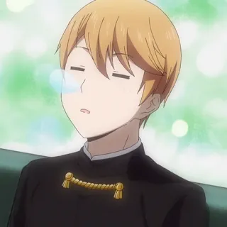 😴 551d4870 Miyuki Shirogane Kaguya-sama: Love Is War 애니메이션, 만화, 캐릭터, 소년, 시로가네 미유키 whatsapp sticker