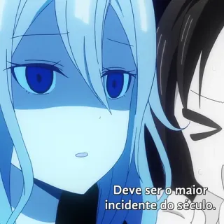 😕 7b40b7fe Deve ser o maior incidente do século. 애니메이션, 텍스트, 번역, 대화, 만화 whatsapp sticker